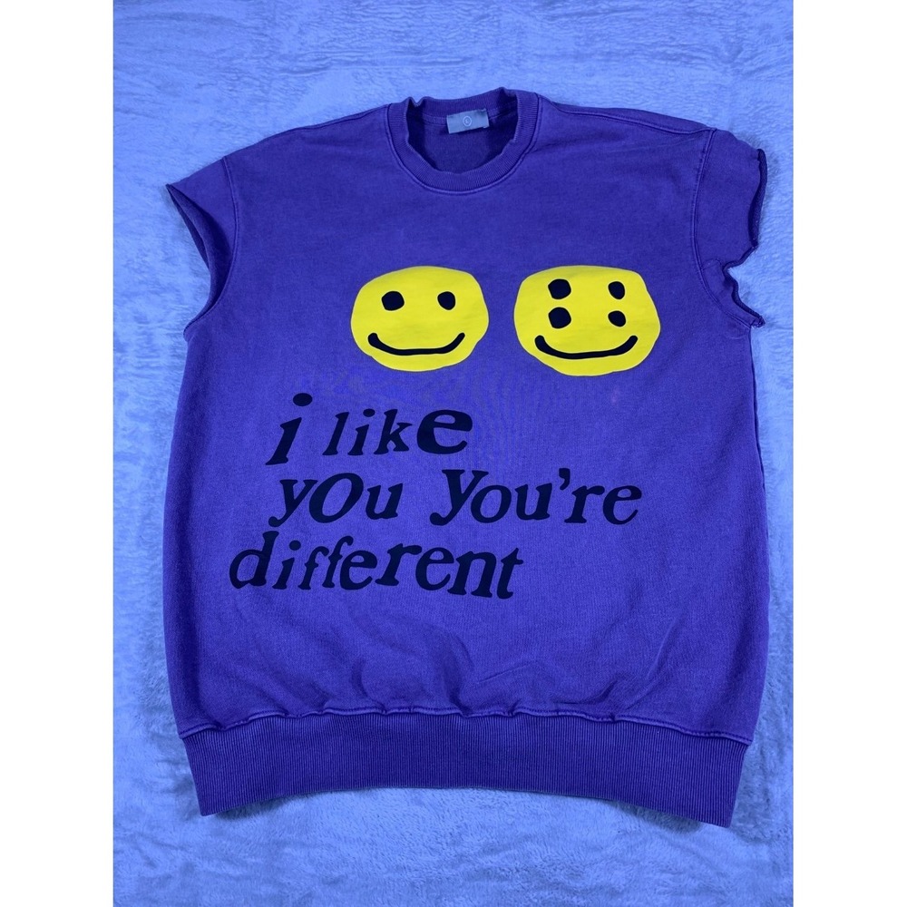 Cactus Plant Flea Market I Like You You're Different Men's Sweatshirt L Purple